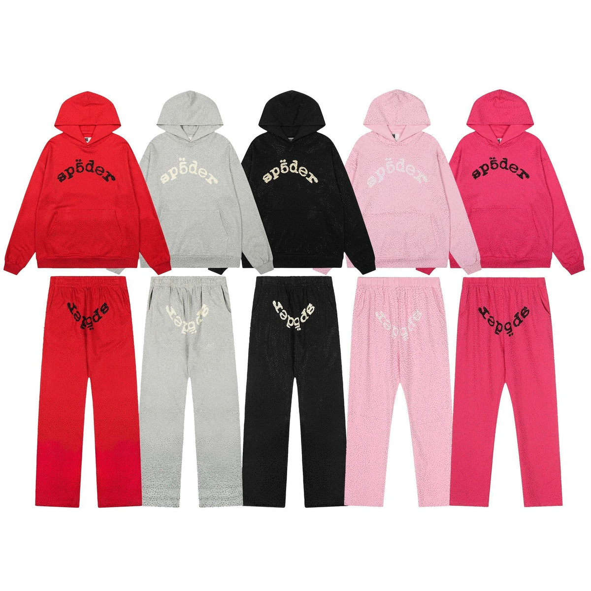 Sp5der Arched Graphic Hoodie & Pants Matching Set ¡ª comparison