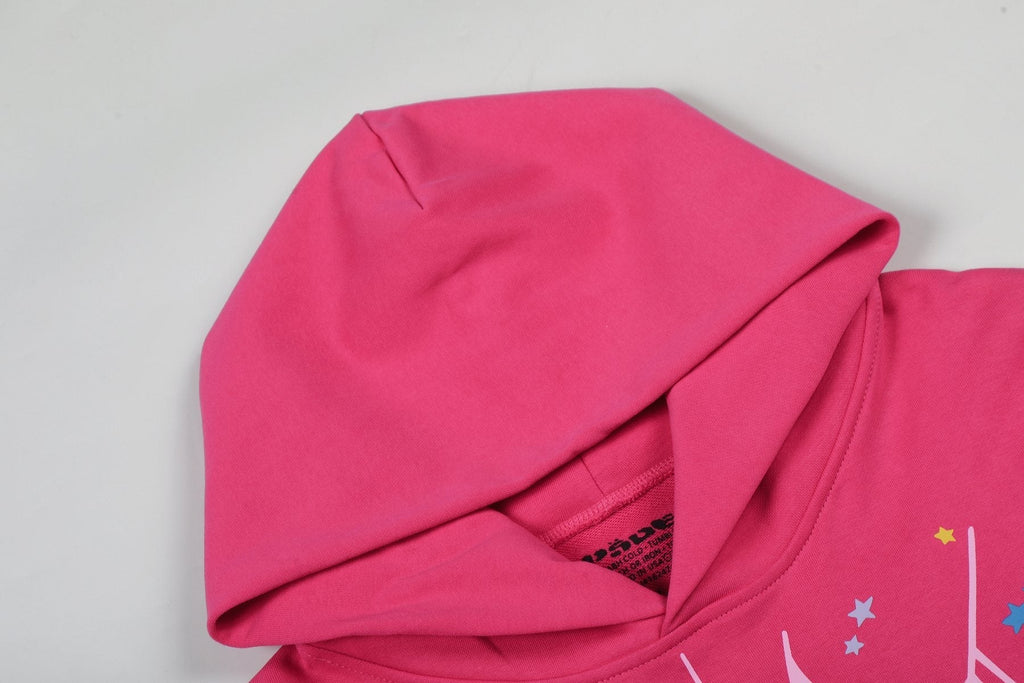 Sp5der Pink Spiderweb Graphic Matching Set ¡ª detail