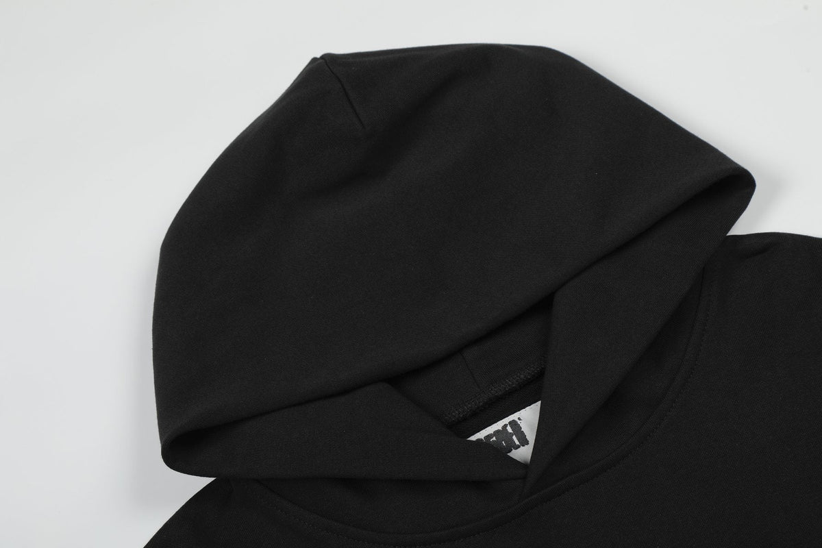 Sp5der Black White Graphic Hoodie & Jogger Matching Set ¡ª detail