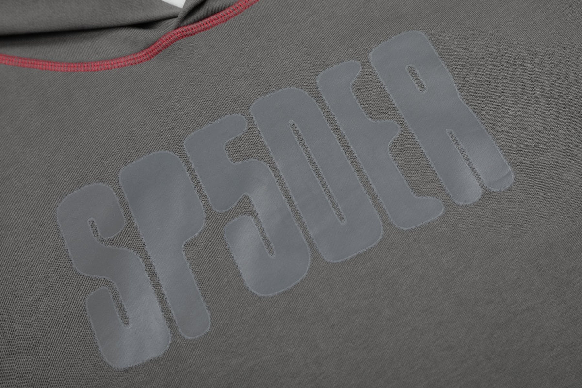 Sp5der Charcoal Gray Hoodie & Sweatpants Matching Set ¡ª detail