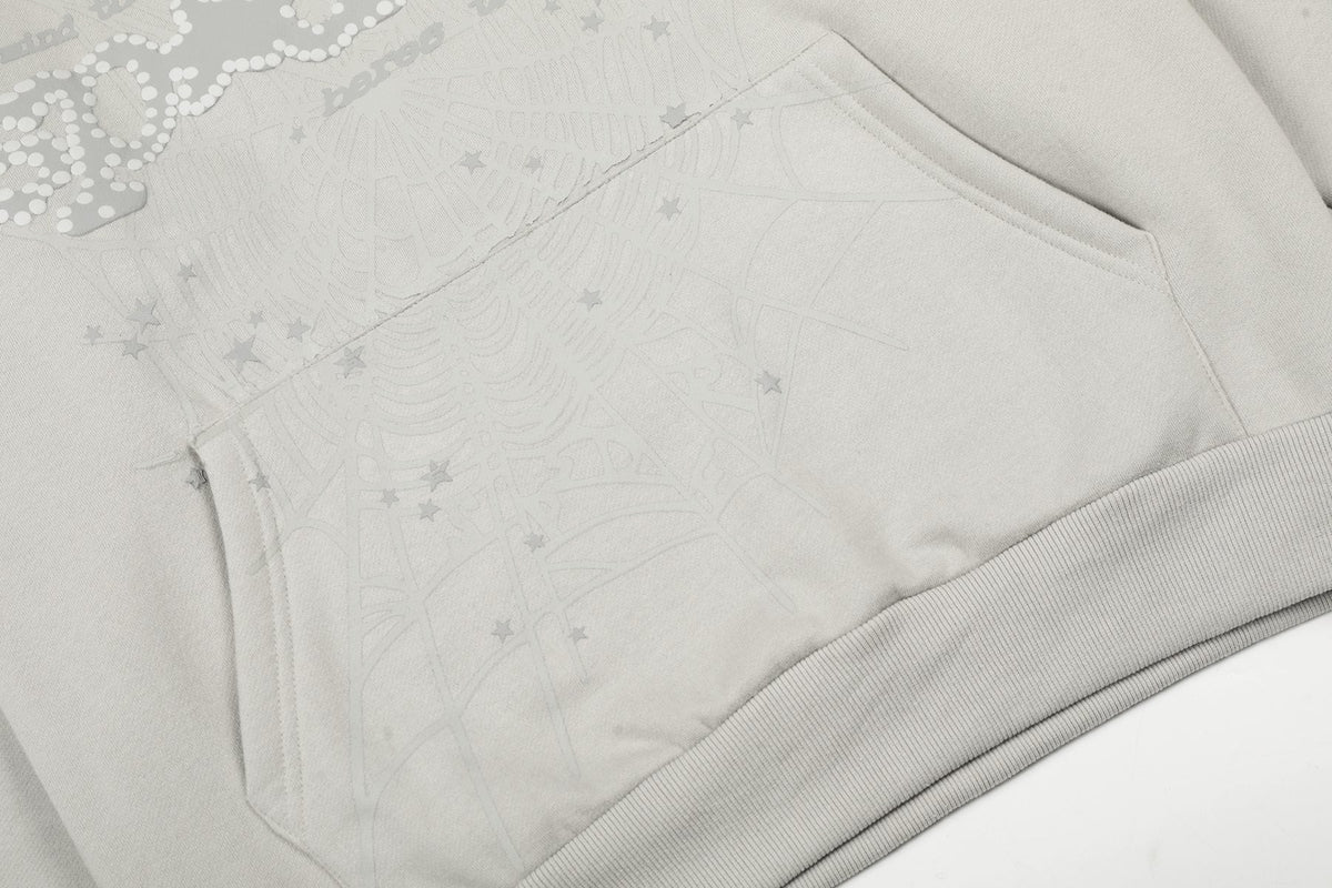 Sp5der Star Graphic Hoodie & Sweatpants Matching Set ¡ª detail