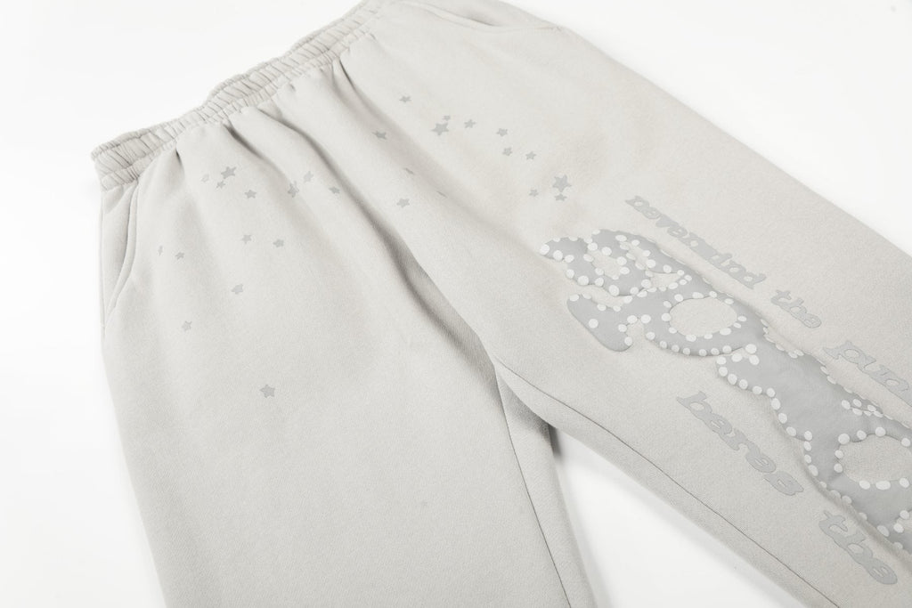 Sp5der Rhinestone Star Hoodie & Sweatpants Set ¡ª detail