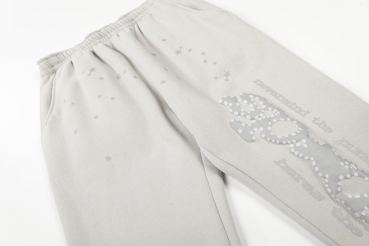 Sp5der Rhinestone Star Hoodie & Sweatpants Set ¡ª detail
