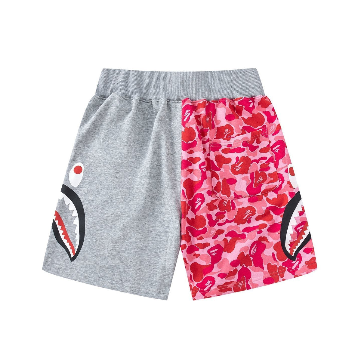BAPE Shark Eye Graphic Sweat Shorts ¡ª front