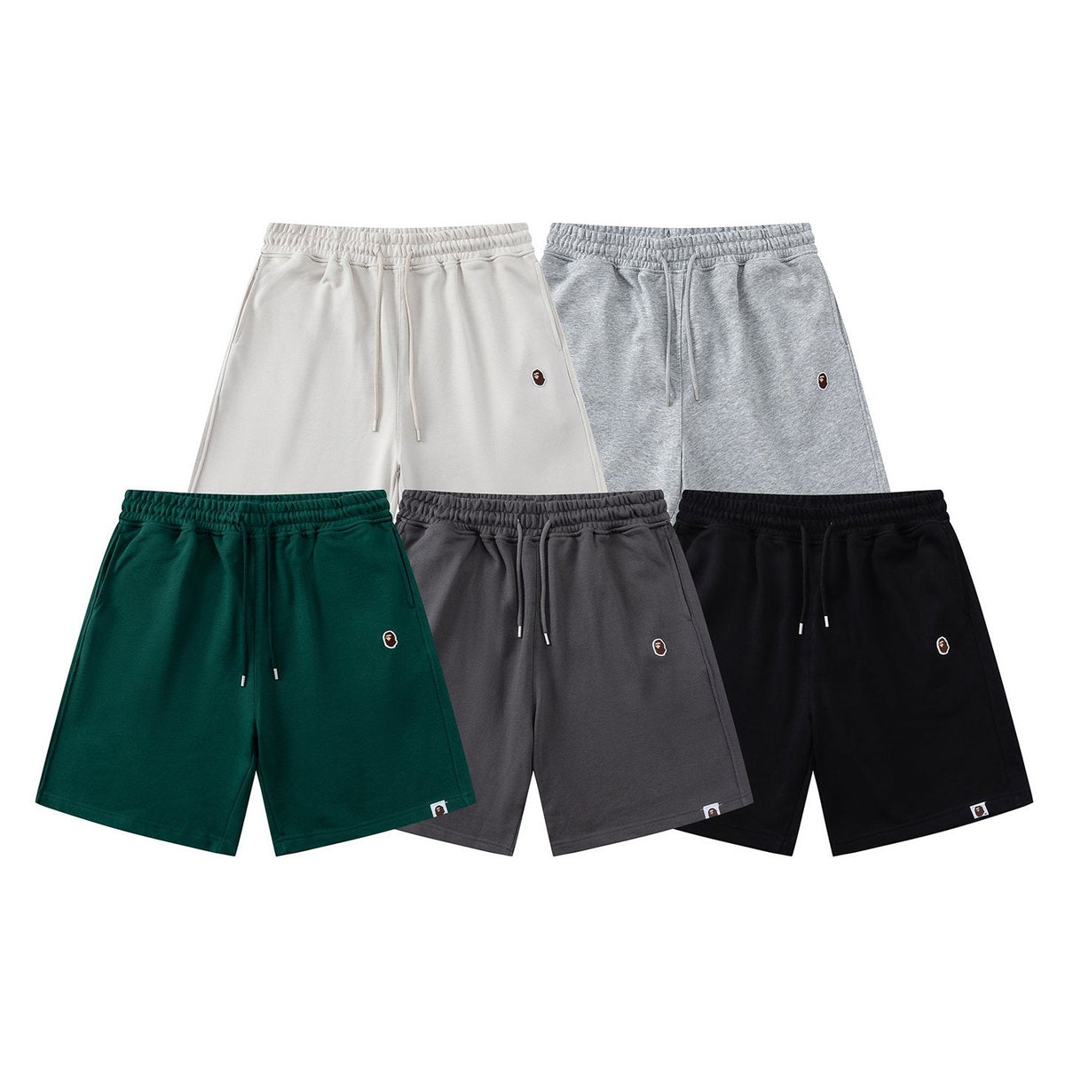 BAPE Ape-Head Logo Drawstring Shorts ¡ª comparison