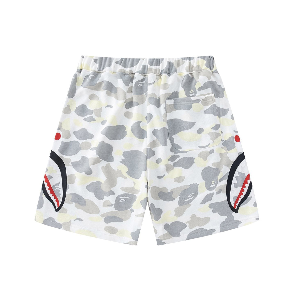 BAPE Shark Mouth Camouflage Shorts ¡ª back