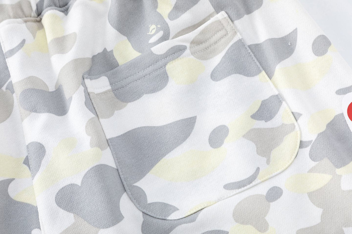 BAPE Shark Mouth Camouflage Shorts ¡ª detail