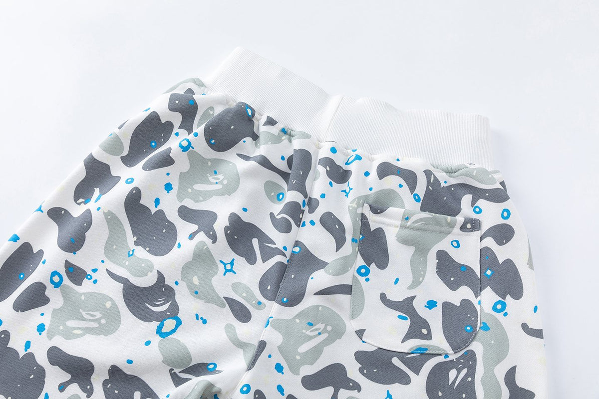 BAPE Camo Shark Graphic Shorts ¡ª detail
