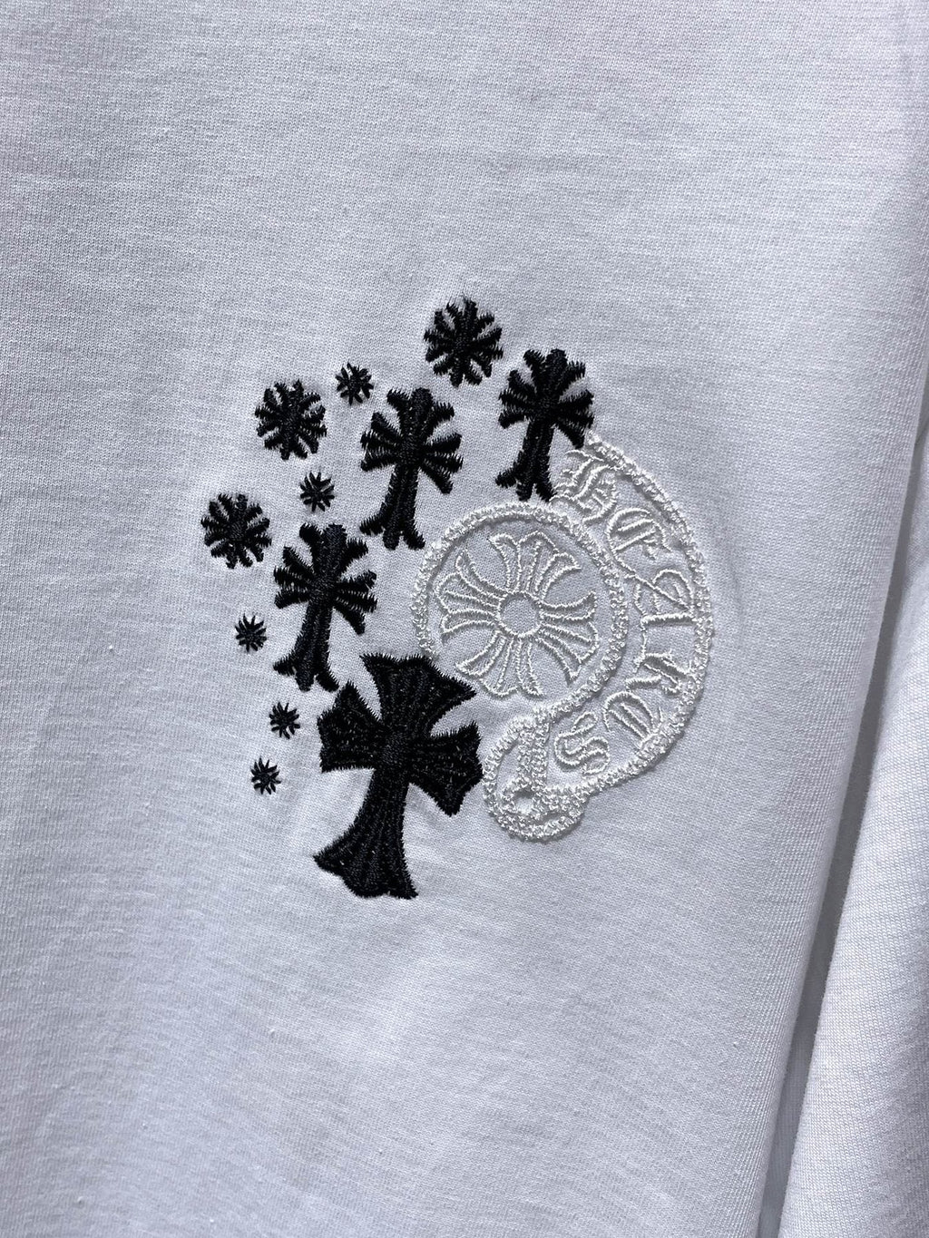 Chrome Hearts Cross Floral Graphic T-Shirt ¡ª detail