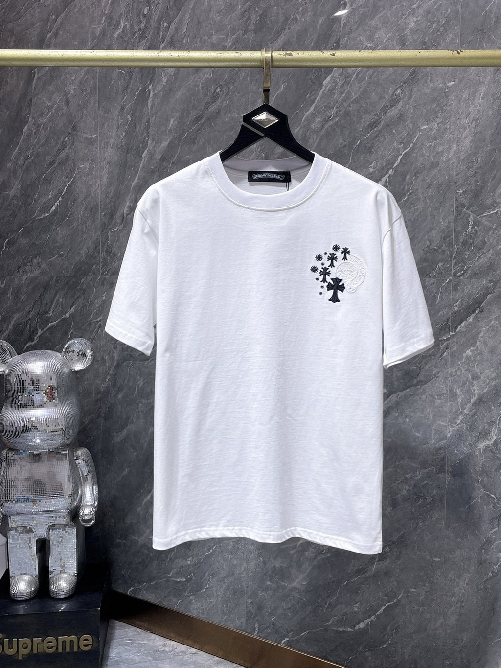 Chrome Hearts Cross Floral Graphic T-Shirt ¡ª front