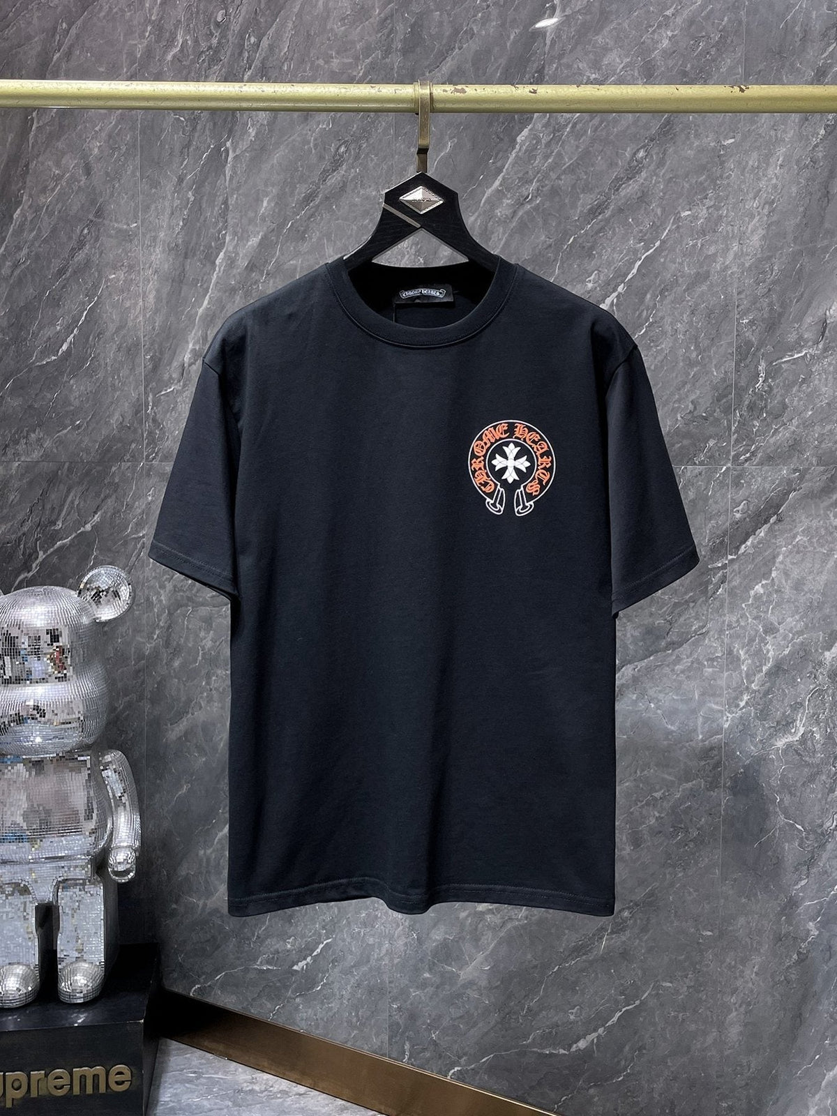 Chrome Hearts Splatter Horseshoe Graphic T-Shirt ¡ª front