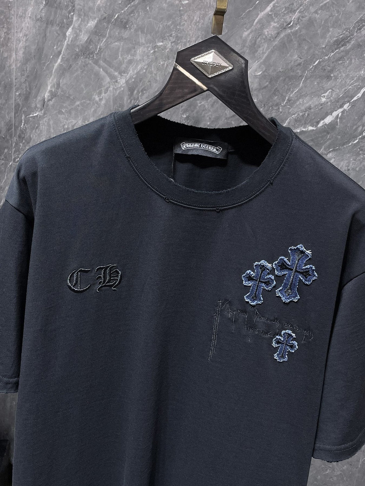 Chrome Hearts Cross Patch Graphic T-Shirt ¡ª detail