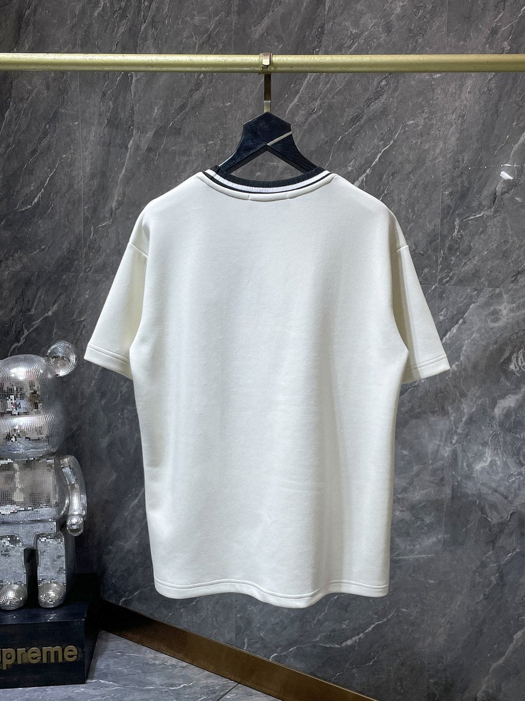 Chrome Hearts Off White Contrast Stitch T-Shirt ¡ª back