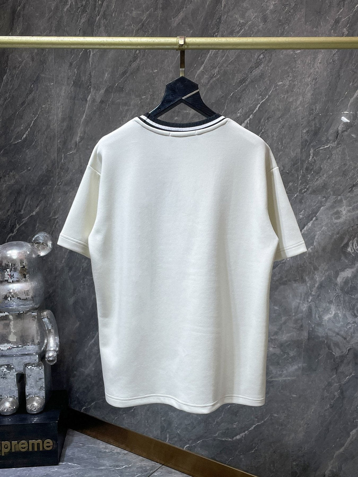 Chrome Hearts Off White Contrast Stitch T-Shirt ¡ª back