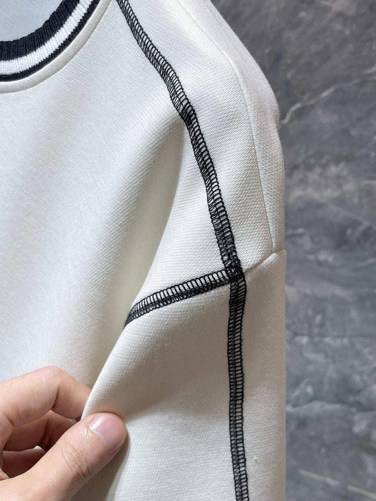 Chrome Hearts Off White Contrast Stitch T-Shirt ¡ª detail