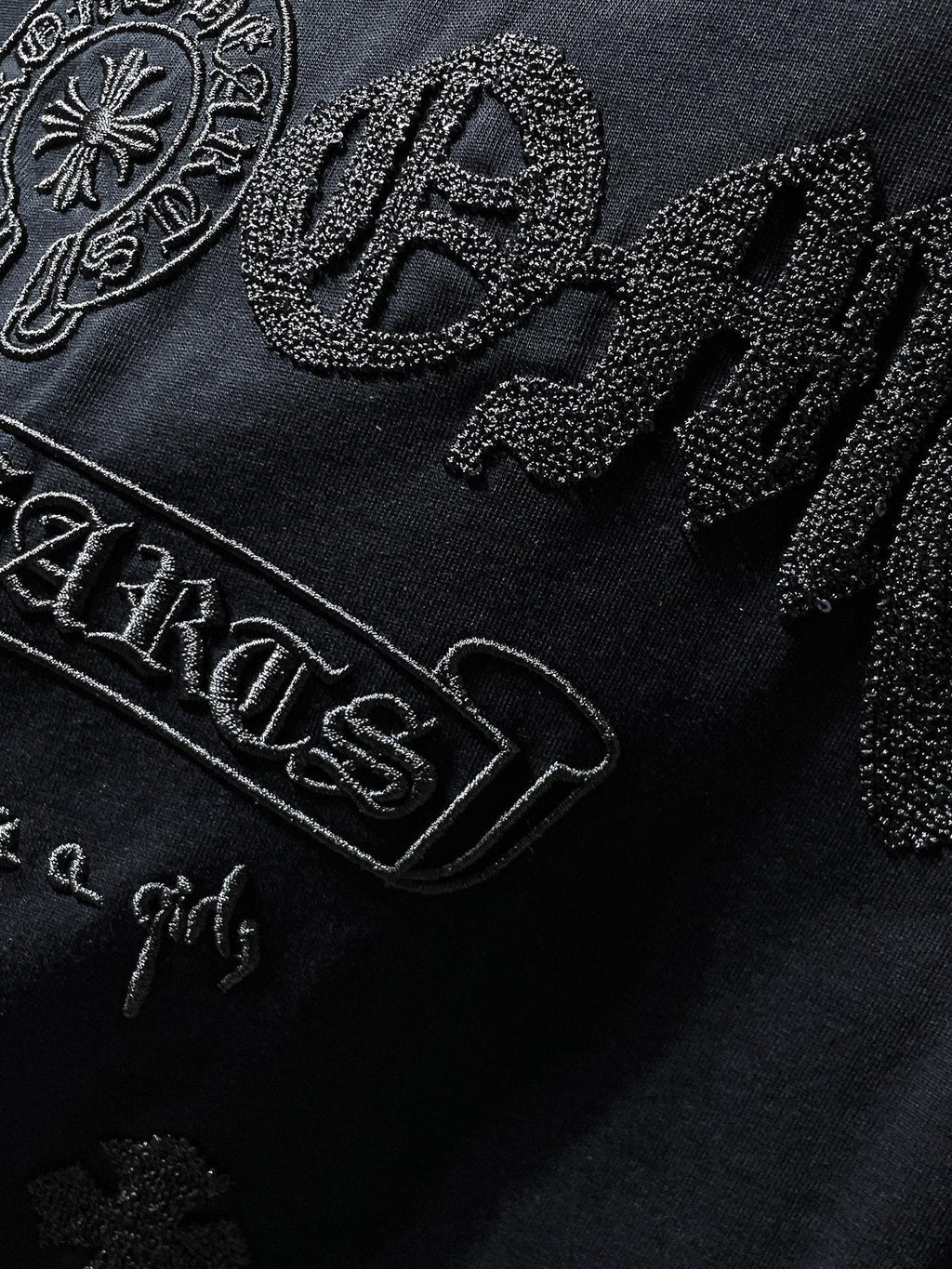 Chrome Hearts Horseshoe & Script Embroidered Graphic T-Shirt ¡ª detail