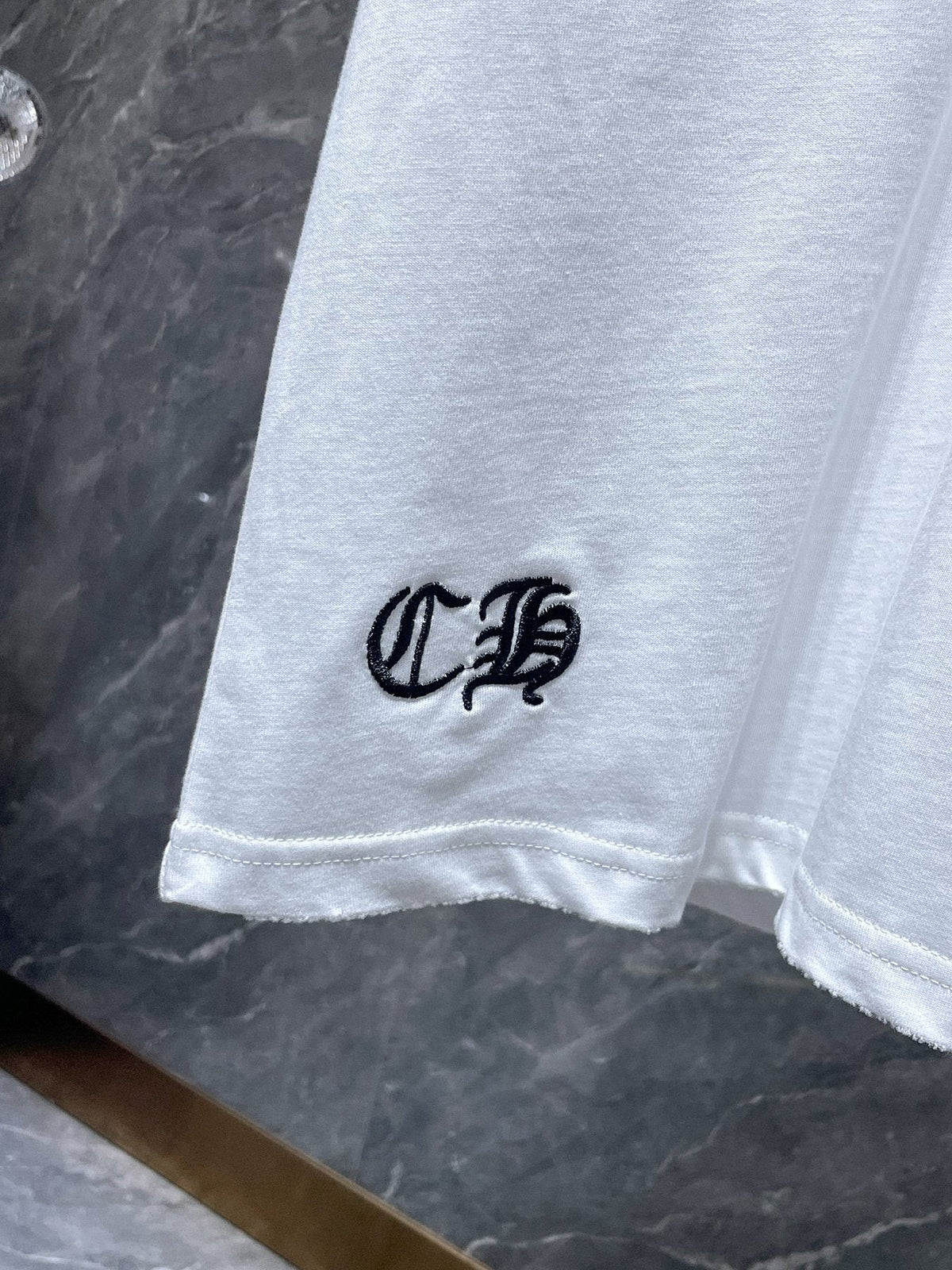 Chrome Hearts Floral Cross Embroidered Graphic T-Shirt ¡ª detail