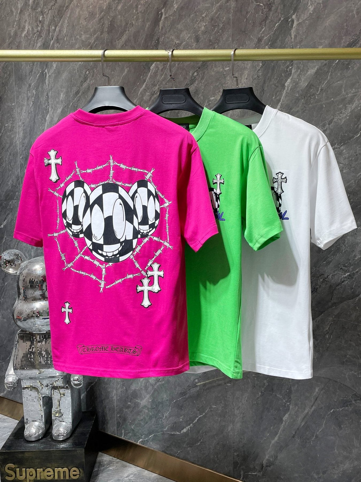 Chrome Hearts Cross & Barbed-Wire Graphic T-Shirt ¡ª comparison