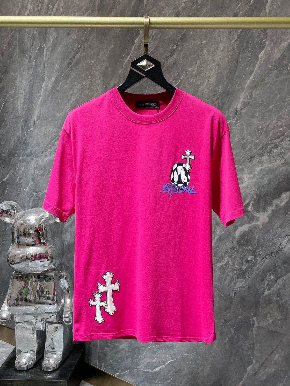 Chrome Hearts Cross & Barbed-Wire Graphic T-Shirt ¡ª front