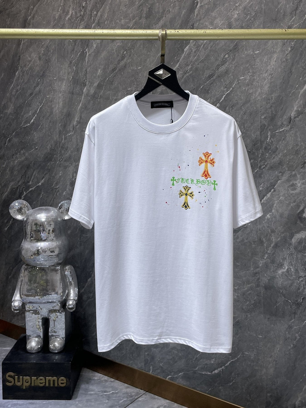 Chrome Hearts Cross Graffiti Graphic T-Shirt ¡ª front