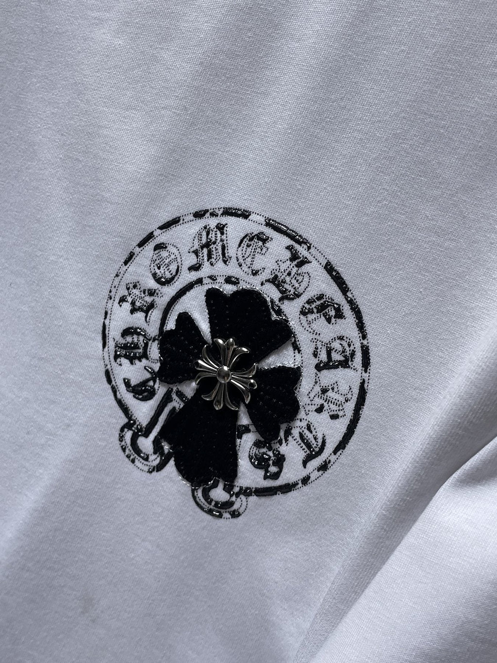 Chrome Hearts Cross Scroll Graphic Short-Sleeve T-Shirt ¡ª detail