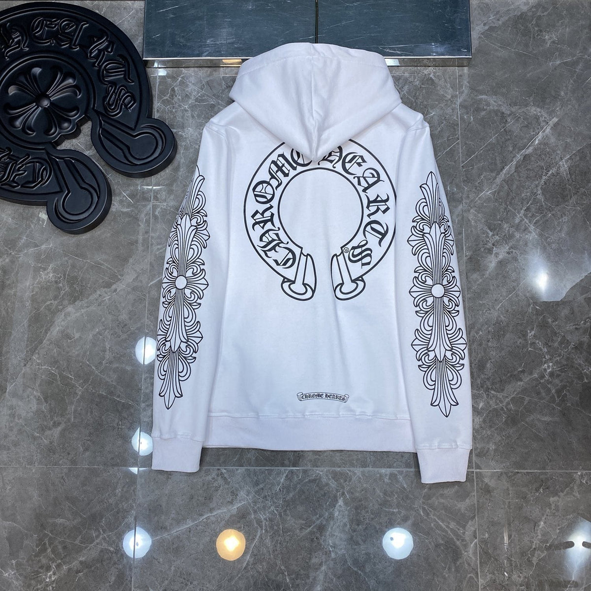 Chrome Hearts Horseshoe Graphic Zip Hoodie ¡ª back