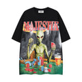 MAJESTIK Distressed Rhinestone Graphic T-Shirt ¡ª hero