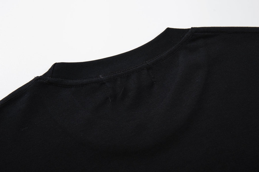 MAJESTIK Distressed Rhinestone Graphic T-Shirt ¡ª detail
