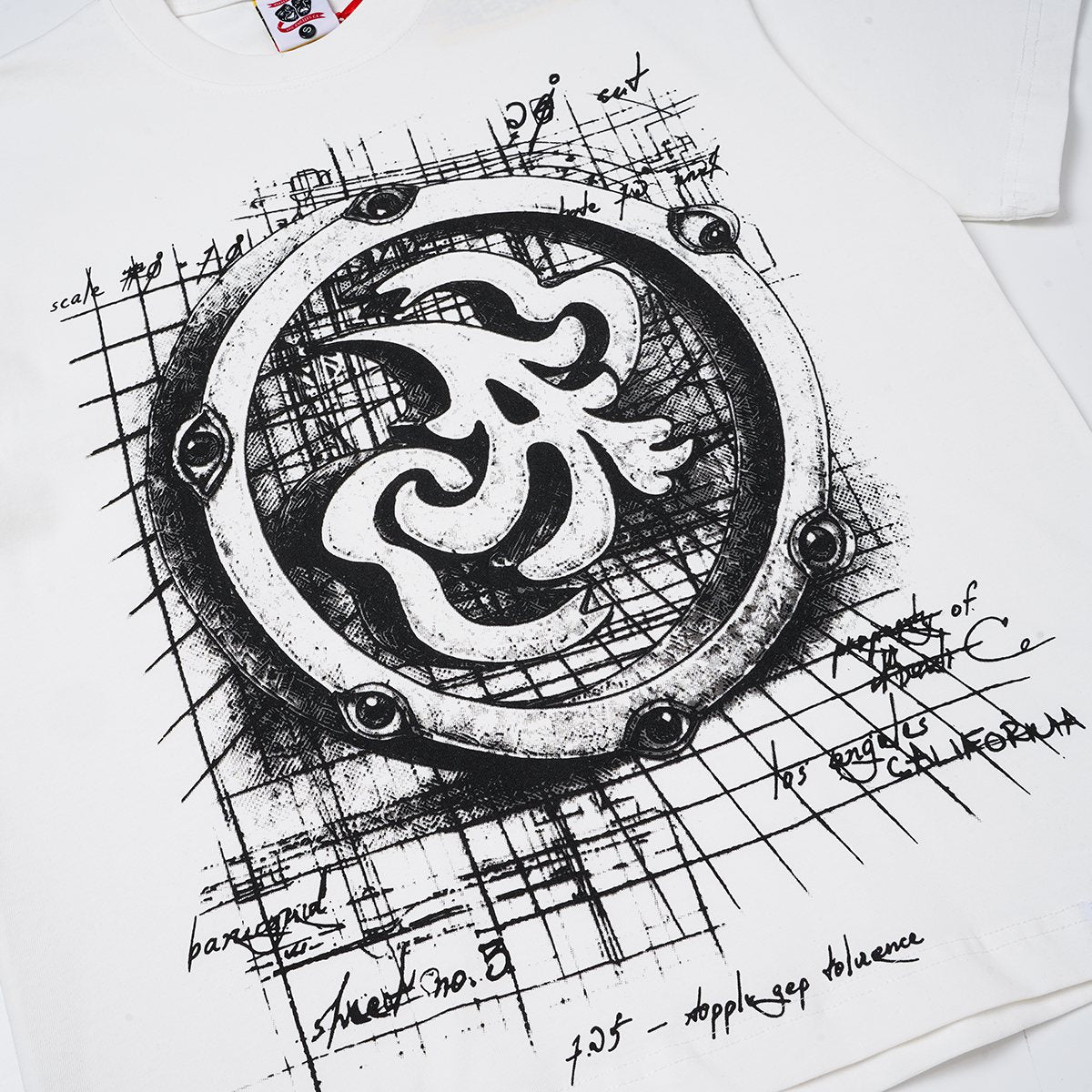 ASAALL Circular Technical Graphic T-Shirt ¡ª detail