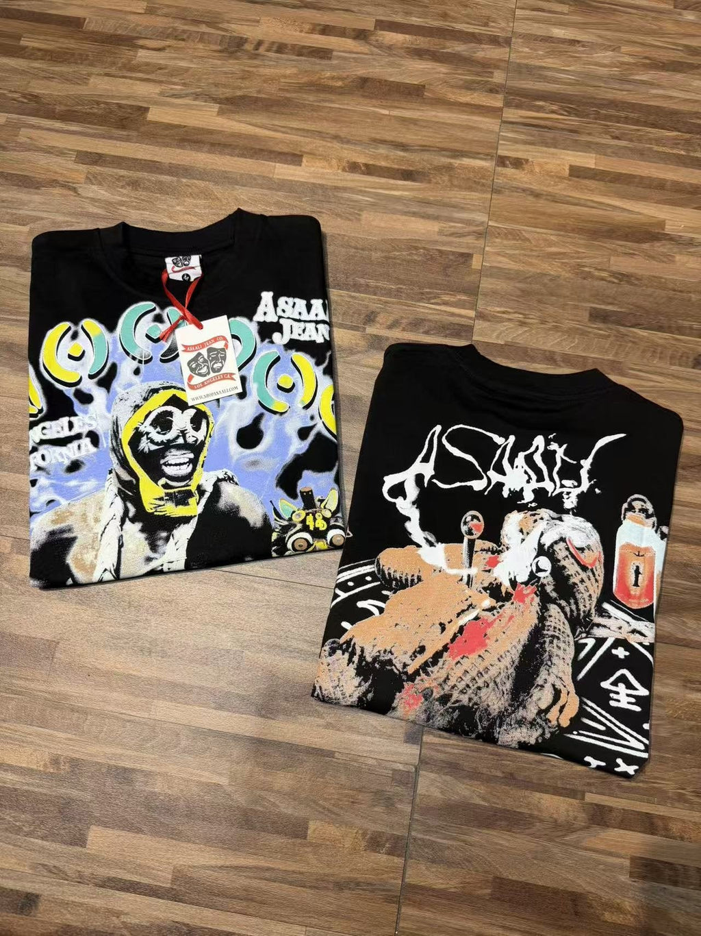 ASAALL Los Angeles Skull Graphic T-Shirt ¡ª detail