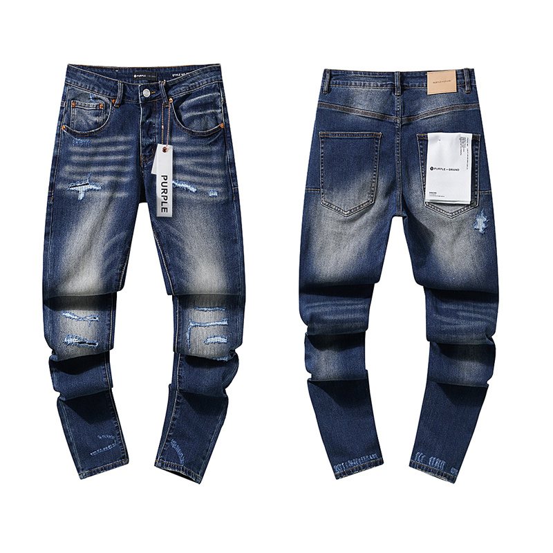 Purple Brand Distressed Panel Washed Jeans ¡ª hero