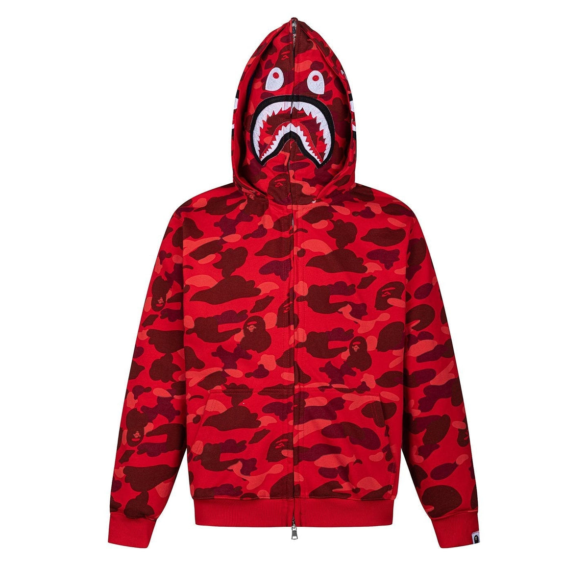 BAPE Shark Camo Full-Zip Hoodie ¡ª front