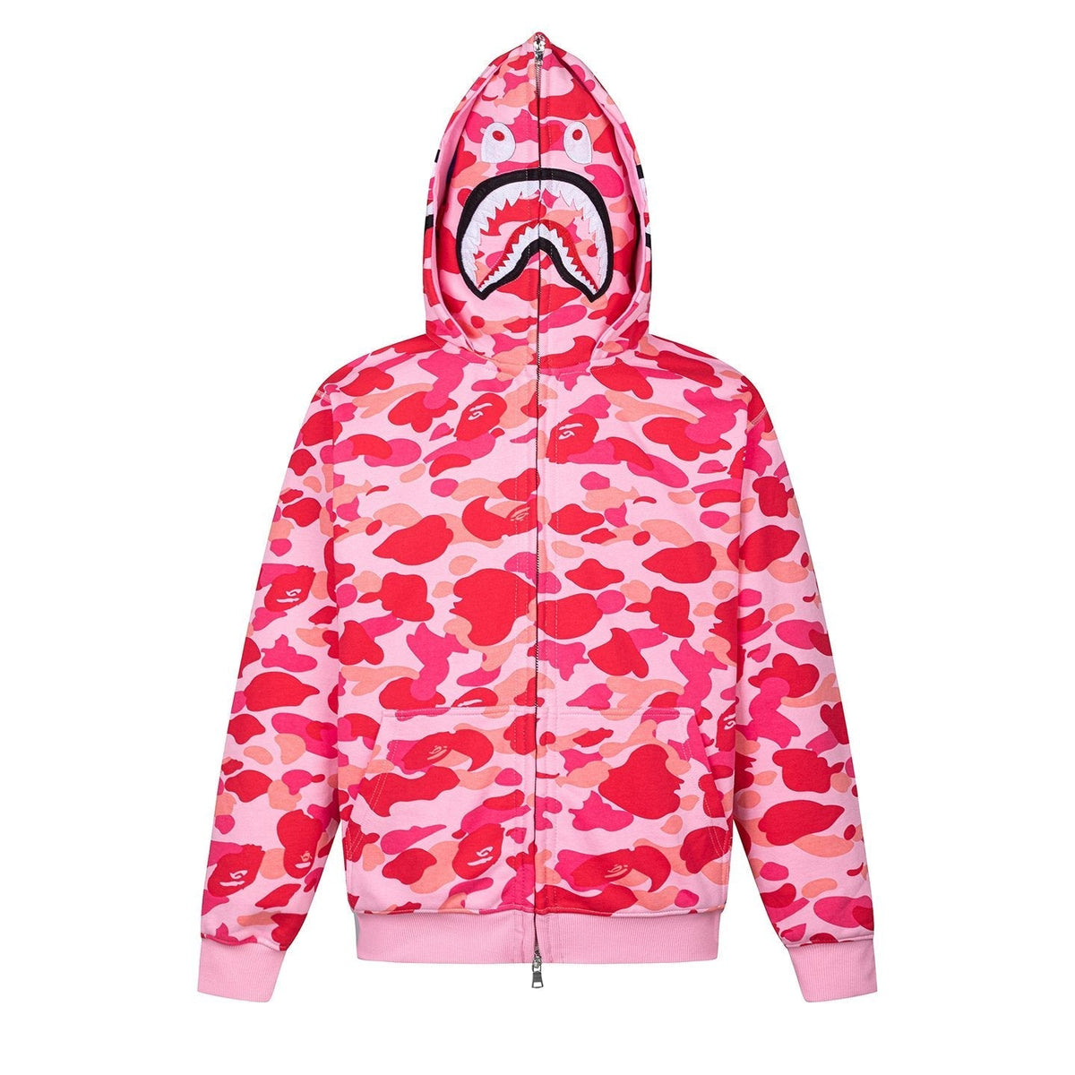 BAPE Shark Camo Full-Zip Hoodie ¡ª front