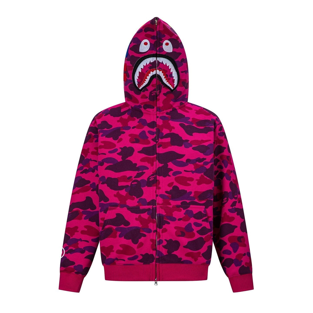 BAPE Shark Camo Full-Zip Hoodie ¡ª front
