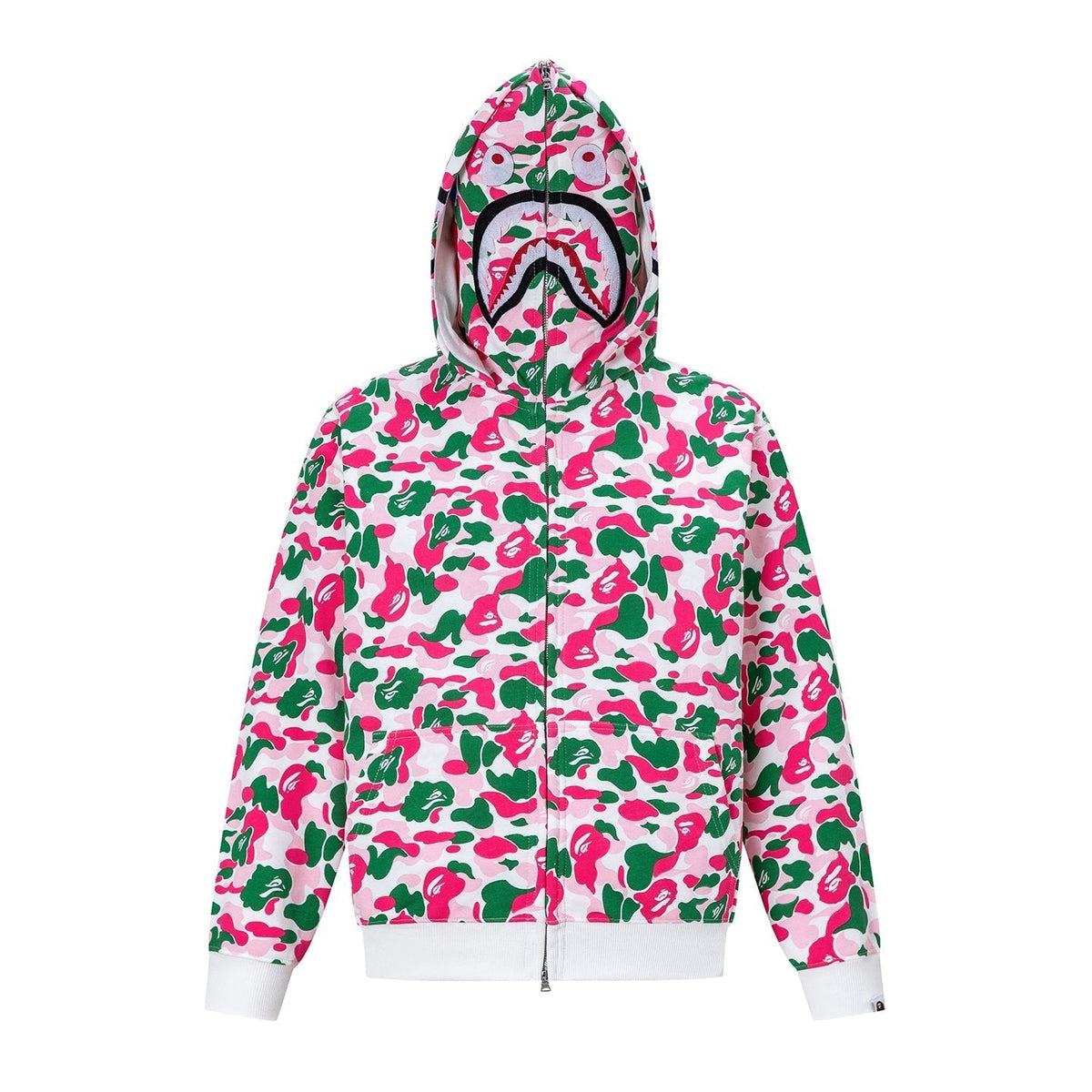 BAPE Shark Camo Full-Zip Hoodie ¡ª front