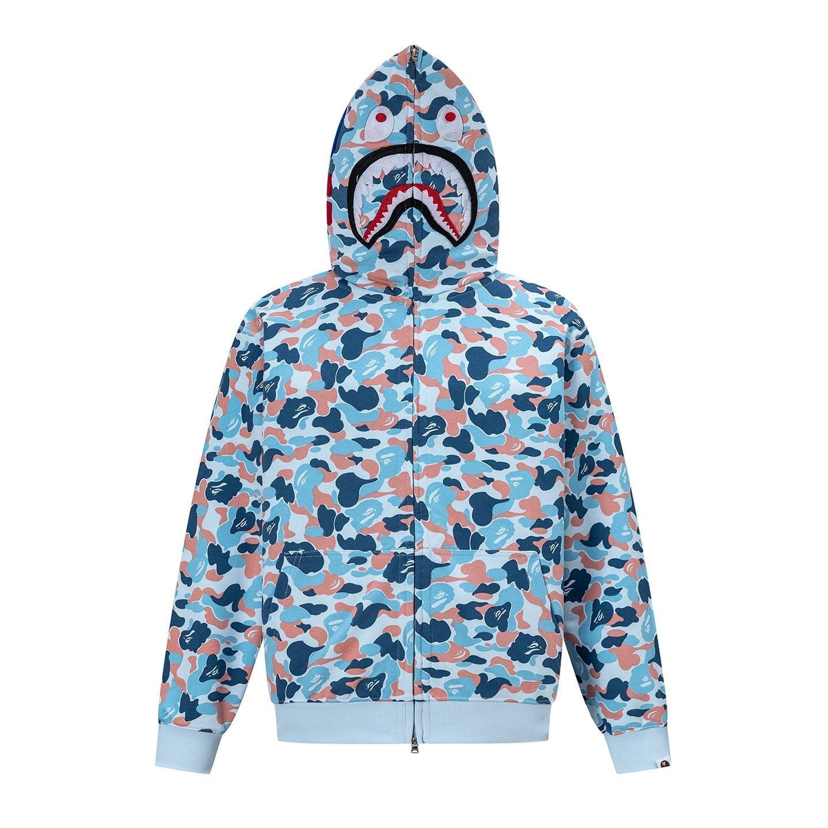 BAPE Shark Camo Full-Zip Hoodie ¡ª front