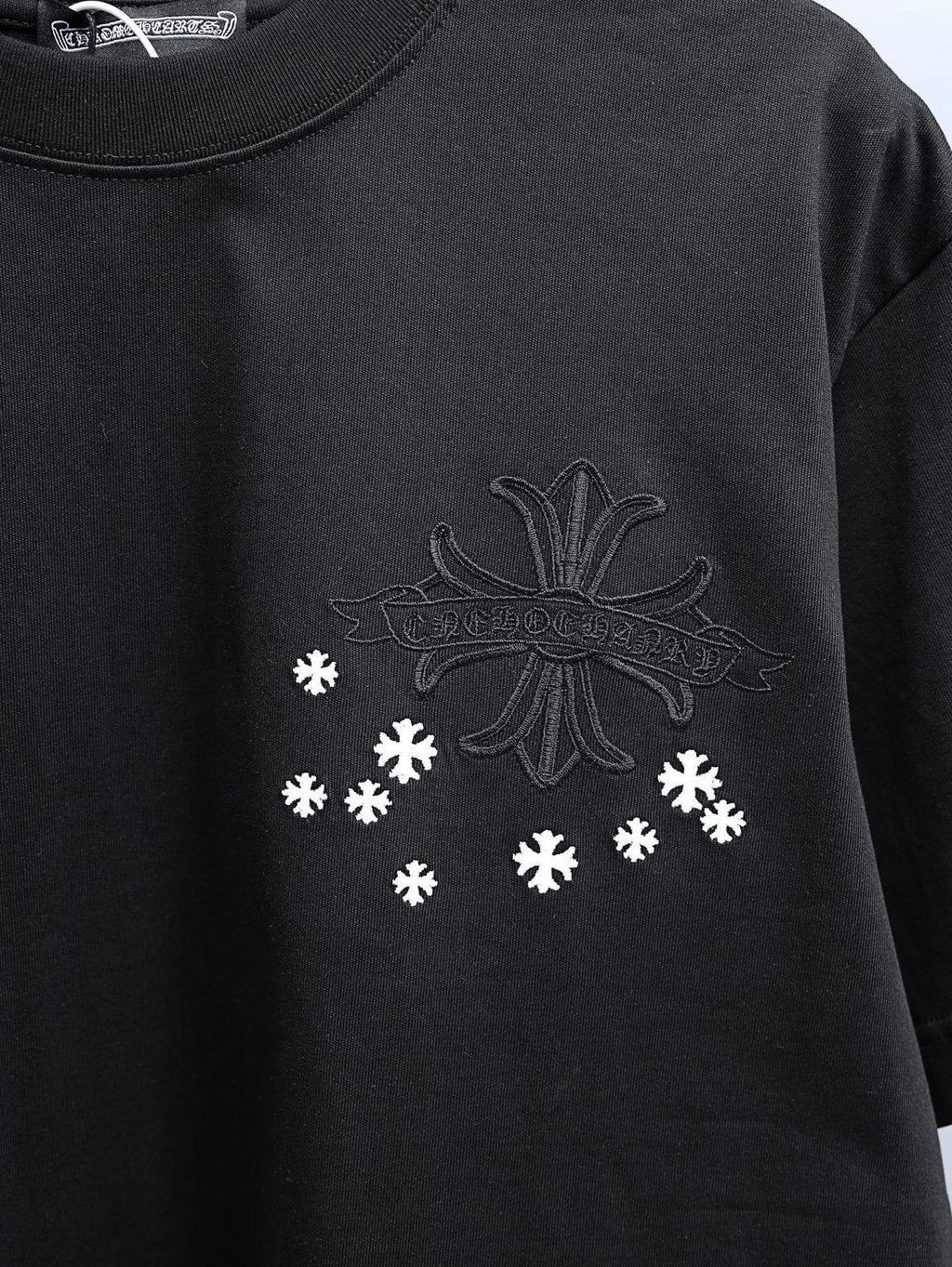 Chrome Hearts Cross and Star Graphic T-Shirt ¡ª detail