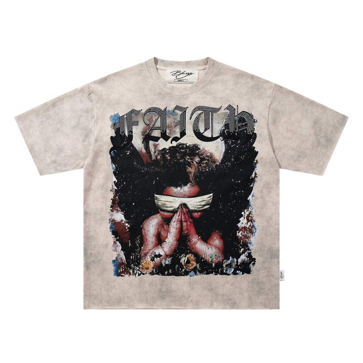 BKYS Revival Blindfolded Portrait Rhinestone-Style T-Shirt ¡ª hero