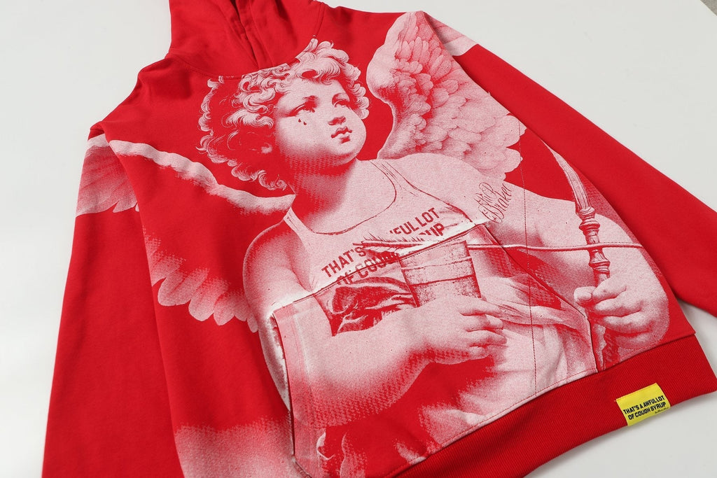 THAT'S A AWFUL LOT OF COUGH SYRUP Angel Graphic Hoodie ¡ª detail