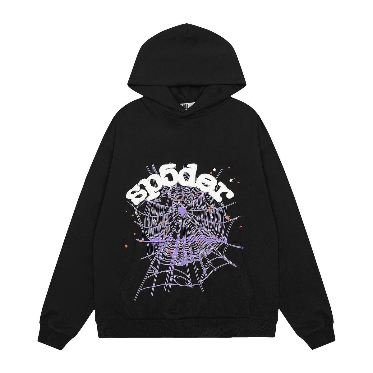Sp5der Spiderweb Graphic Pullover Hoodie ¡ª front