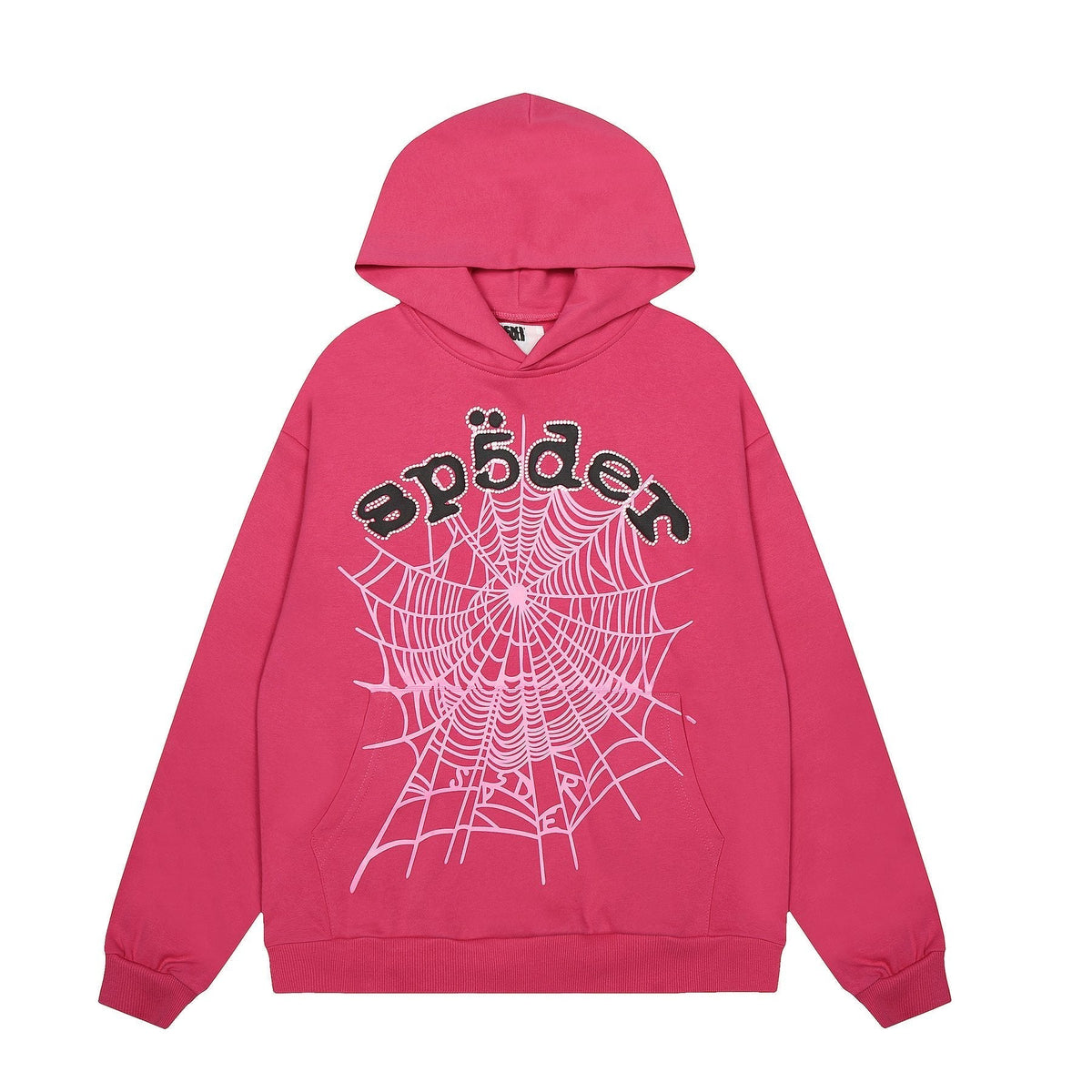Sp5der Spiderweb Graphic Pullover Hoodie ¡ª front