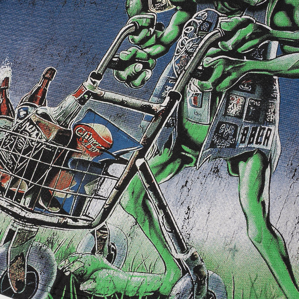 Godspeed Green Cart Character Graphic T-Shirt ¡ª detail