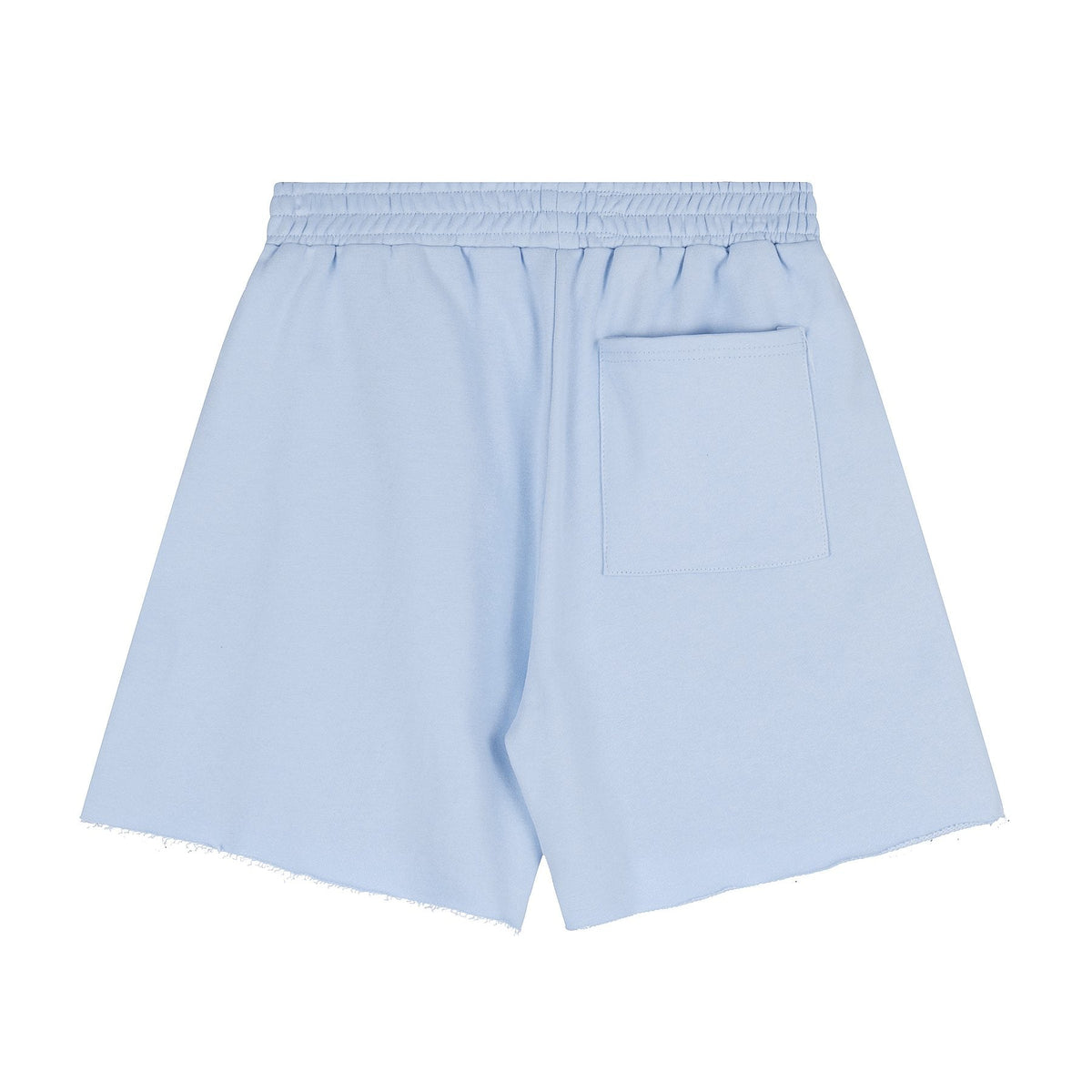 Sp5der Curved Wordmark Raw-Hem Shorts ¡ª back