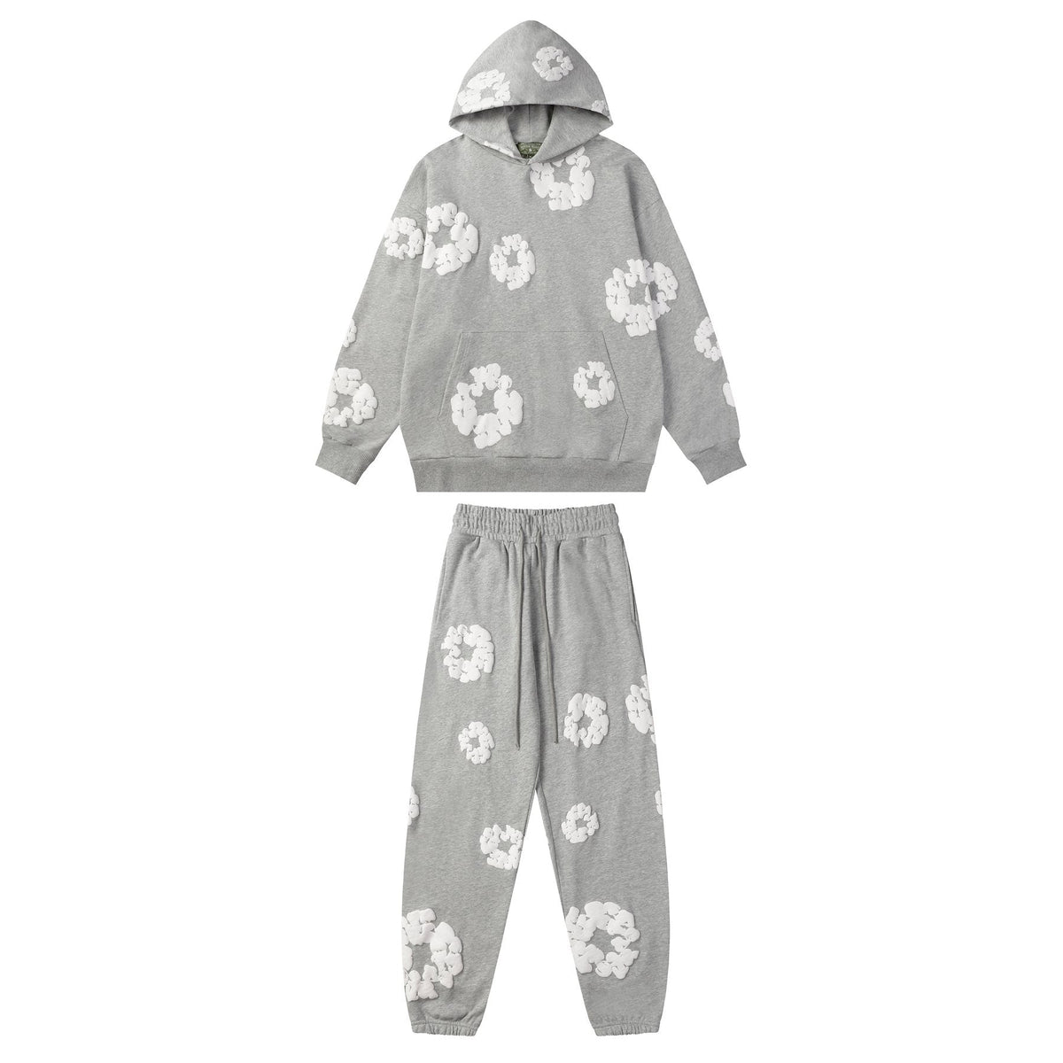 DENIM TEARS Floral Graphic Hoodie & Sweatpants Set ¡ª front