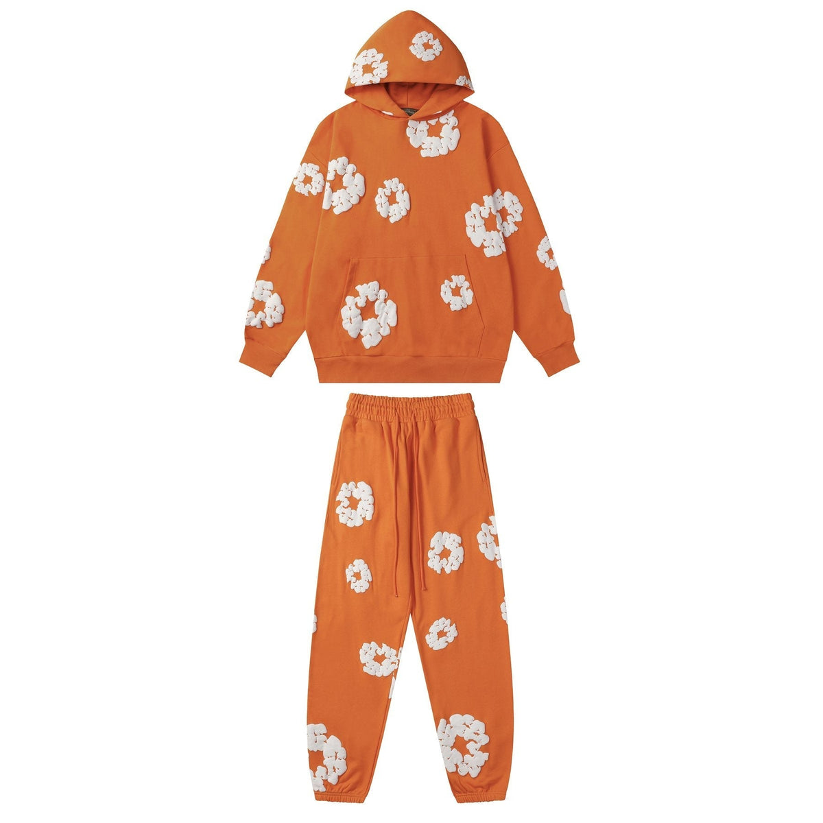 DENIM TEARS Floral Graphic Hoodie & Sweatpants Set ¡ª front