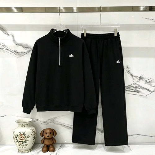 alo K503 Half-Zip Sweatshirt & Sweatpants Matching Set ¡ª hero