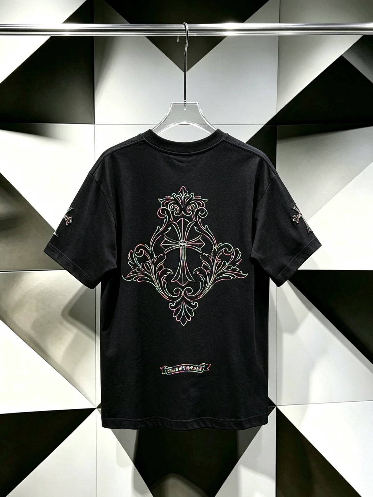 Chrome Hearts Ornate Cross Graphic T-Shirt ¡ª back