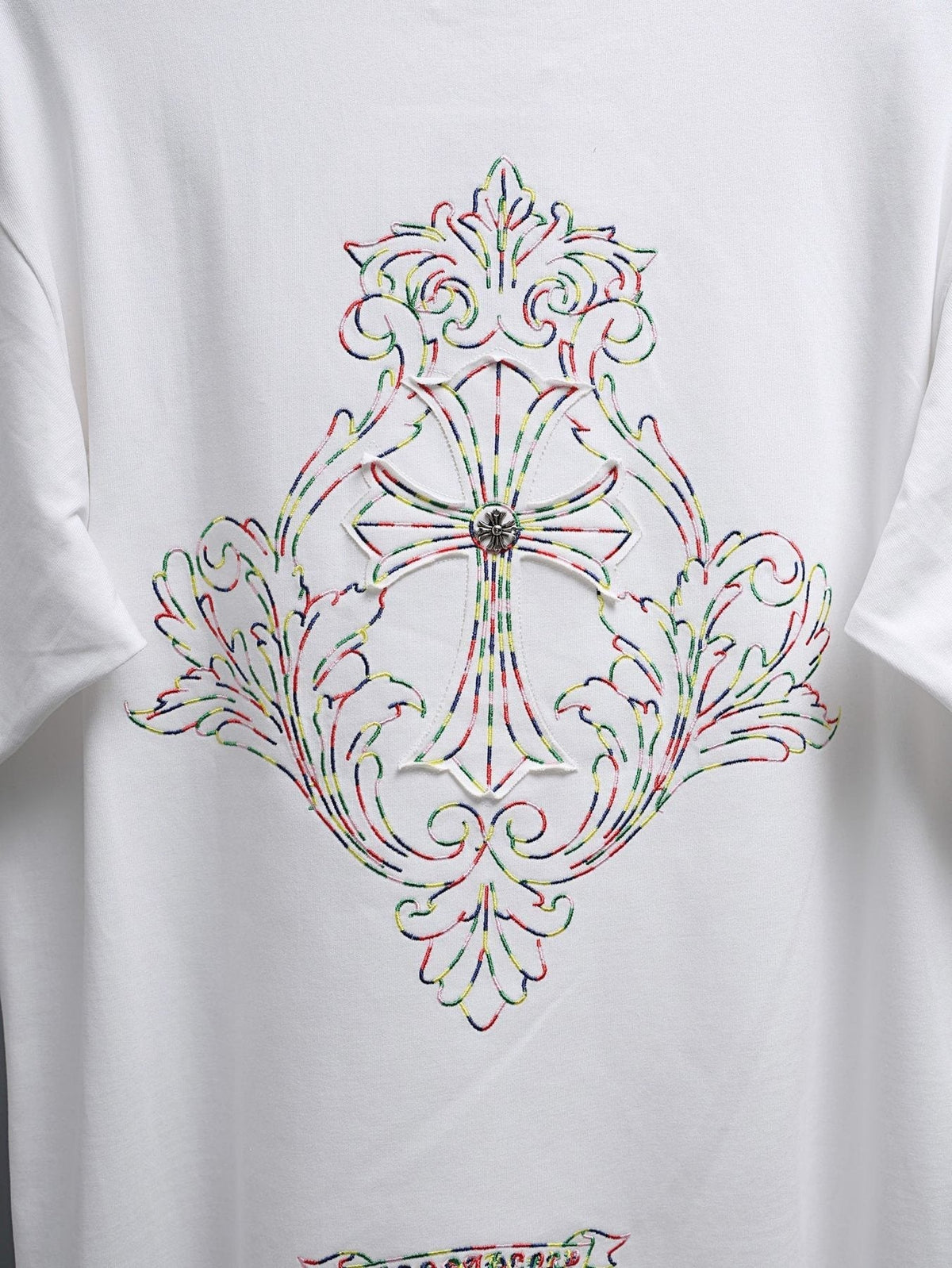 Chrome Hearts Ornate Cross Graphic T-Shirt ¡ª detail