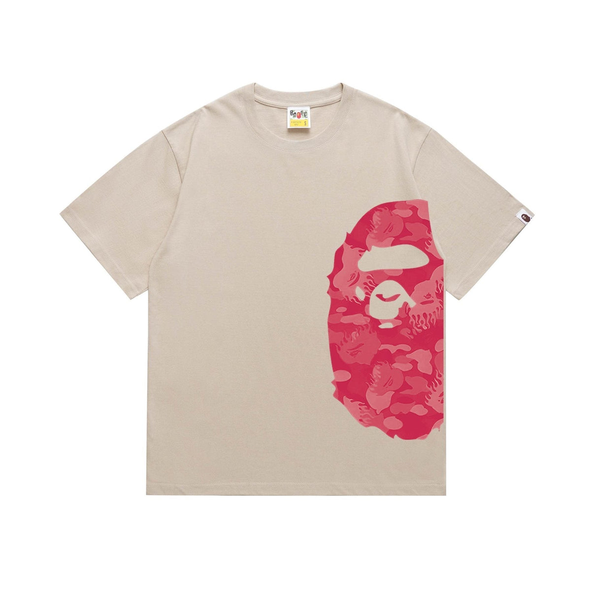 BAPE Pink Camo Ape Head Graphic T-Shirt ¡ª front