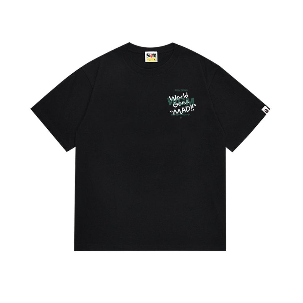 BAPE World Gone Mad Ape-Head Graphic T-Shirt ¡ª front